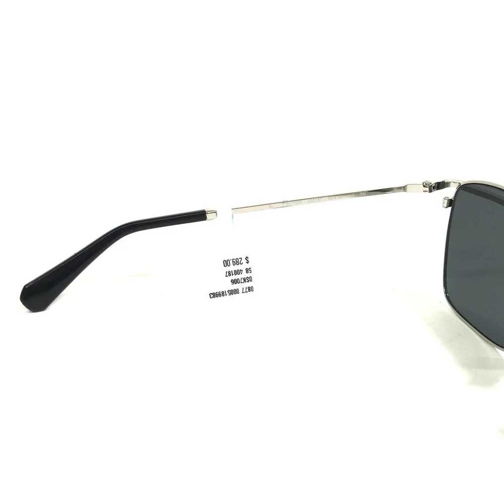 Swarovski Sunglasses SK7006 400187 Polished Silver Clear Sparkly Crystals 140